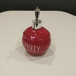 Red Holiday Soap Dispenser